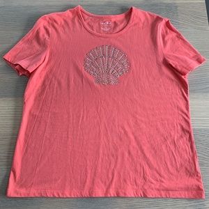 Cute Embellished Coral Bay T-shirt (XLP)